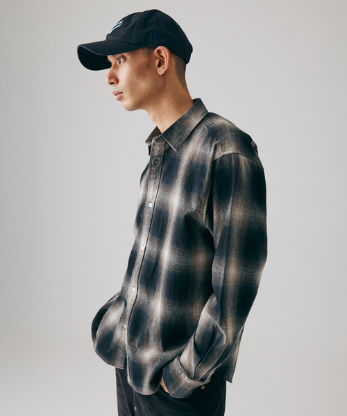 JOURNAL STANDARD(ジャーナルスタンダード)の「オンブレ フランネル チェック レギュラー シャツ 1(シャツ/ブラウス・メンズ・ブラック/イエロー/オレンジ/ブラック系その他・SMALL/MEDIUM/LARGE)」の13枚目の写真