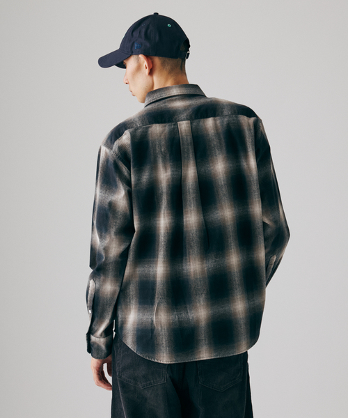 JOURNAL STANDARD(ジャーナルスタンダード)の「オンブレ フランネル チェック レギュラー シャツ 1(シャツ/ブラウス・メンズ・ブラック/イエロー/オレンジ/ブラック系その他・SMALL/MEDIUM/LARGE)」の14枚目の写真