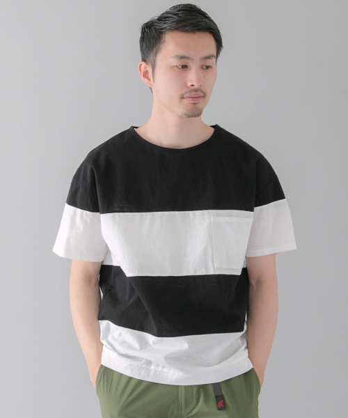 URBAN RESEARCH（アーバンリサーチ）の「UR ペーパー天竺ビックTEE（Tシャツ/カットソー・メンズ・ネイビー/ベージュ/ホワイト/グレー/ブラック系その他・LARGE/MEDIUM）」の2枚目の写真