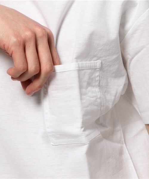 URBAN RESEARCH（アーバンリサーチ）の「UR ペーパー天竺ビックTEE（Tシャツ/カットソー・メンズ・ネイビー/ベージュ/ホワイト/グレー/ブラック系その他・LARGE/MEDIUM）」の10枚目の写真