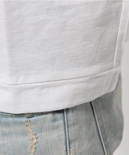 URBAN RESEARCH（アーバンリサーチ）の「UR ペーパー天竺ビックTEE（Tシャツ/カットソー・メンズ・ネイビー/ベージュ/ホワイト/グレー/ブラック系その他・LARGE/MEDIUM）」の12枚目の写真