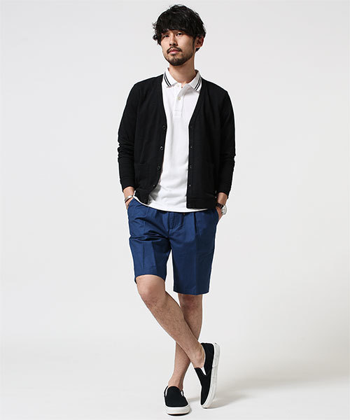 NANO universe（ナノユニバース）の「コットンスラブカーディガン L/S（カーディガン/ボレロ・メンズ・カーキ/ブルー/トップグレー/ネイビー/ブラック・SMALL/LARGE/MEDIUM）」の8枚目の写真