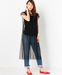 Another Edition | フロッキードットチュールチュニック/AEMFC フロッキ DOT TULLE  TU(チュニック)