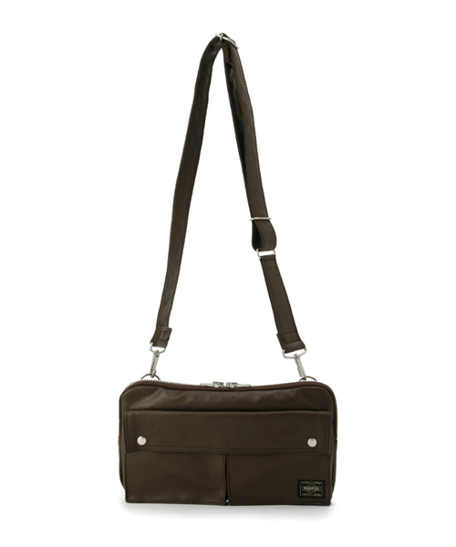 PORTER(ポーター)の「PORTER FREE STYLE SHOULDER BAG SMALL <B印 YOSHIDA SELECT> 【予約】(ショルダーバッグ・メンズ・ブラック/ブラウン系その他/ブラウン・ONE SIZE)」の2枚目の写真