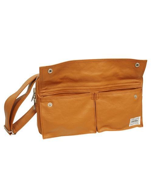 PORTER(ポーター)の「PORTER FREE STYLE SHOULDER BAG SMALL <B印 YOSHIDA SELECT> 【予約】(ショルダーバッグ・メンズ・ブラック/ブラウン系その他/ブラウン・ONE SIZE)」の4枚目の写真