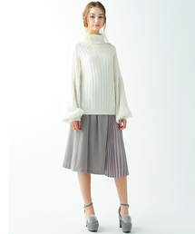 MICOAMERI | アシンメトリープリーツスカート(スカート)