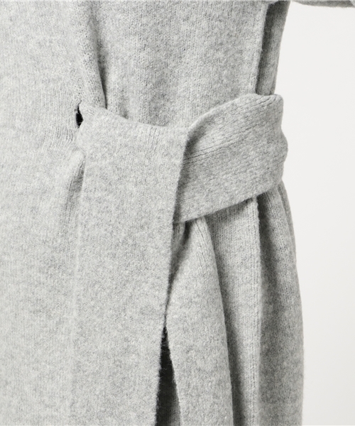 SLY（スライ）の「WAIST TIE MG LONG OP（ワンピース・レディース・キャメル/トップグレー/オフホワイト/ダークグリーン・FREE）」の11枚目の写真