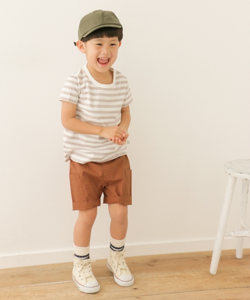 URBAN RESEARCH DOORS（アーバンリサーチドアーズ）の「DOORS リップカーゴショーツ（カーゴパンツ・キッズ・ブルー/ベージュ/ブラウン・135/90/105/120）」の4枚目の写真