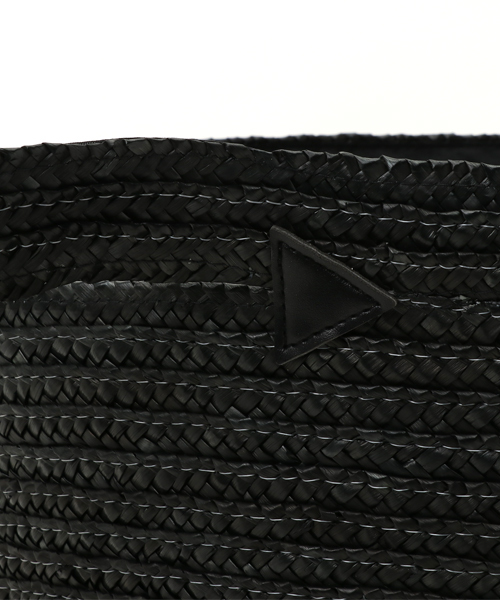 KOBE LETTUCE（コウベレタス）の「円形の大きなマチでたっぷり大容量！グログランリボン付き☆バイカラー丸底カゴバッグ/かごバッグ/トート/レディース/神戸レタス[B1029]（かごバッグ・レディース・ホワイト系その他/ブルー系その他/ブラック系その他/ブラック/グレー系その他/ピンク系その他・FREE）」の9枚目の写真