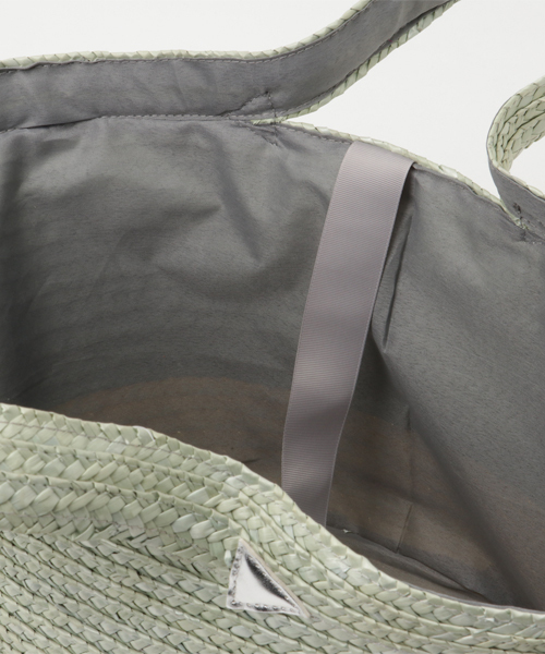 KOBE LETTUCE（コウベレタス）の「円形の大きなマチでたっぷり大容量！グログランリボン付き☆バイカラー丸底カゴバッグ/かごバッグ/トート/レディース/神戸レタス[B1029]（かごバッグ・レディース・ホワイト系その他/ブルー系その他/ブラック系その他/ブラック/グレー系その他/ピンク系その他・FREE）」の16枚目の写真