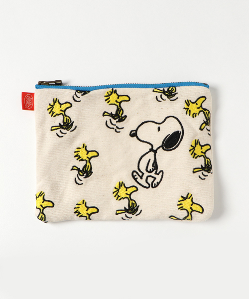 BOOFOOWOO（ブーフーウー）の「スヌーピー刺繍ポーチ Woodstock 