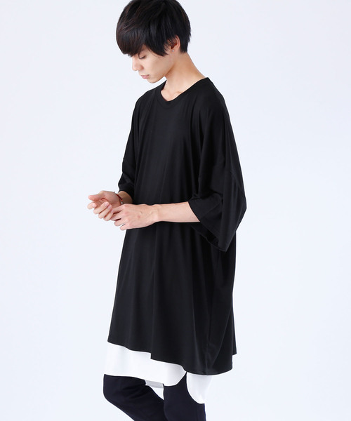 MONO-MART(モノマート)の「スーパービッグシルエットロングタンクトップ/TRストレッチ(タンクトップ・メンズ・ピンク/ブラック/グレー系その他/オフホワイト/チャコール・FREE)」の2枚目の写真