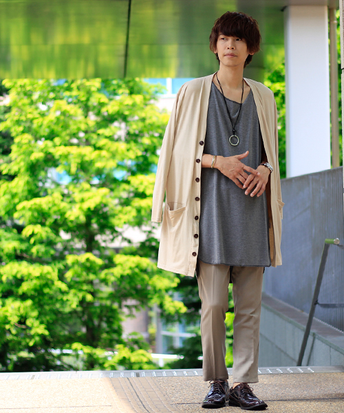 MONO-MART(モノマート)の「スーパービッグシルエットロングタンクトップ/TRストレッチ(タンクトップ・メンズ・ピンク/ブラック/グレー系その他/オフホワイト/チャコール・FREE)」の12枚目の写真