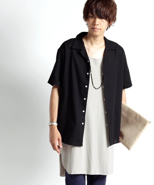 MONO-MART(モノマート)の「スーパービッグシルエットロングタンクトップ/TRストレッチ(タンクトップ・メンズ・ピンク/ブラック/グレー系その他/オフホワイト/チャコール・FREE)」の19枚目の写真