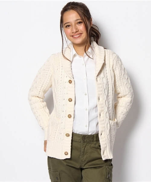 BEAMS BOY（ビームスボーイ）の「○O.3GﾏｰｾﾗｲｽﾞｱﾗﾝSC（カーディガン/ボレロ・レディース・ナチュラル・ONE SIZE）」の4枚目の写真