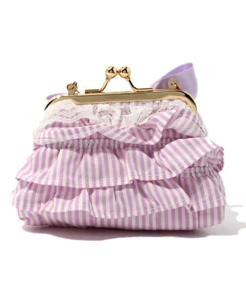 Jewel Changes（ジュエルチェンジズ）の「margaret nicole FRL ガマグチポーチ / マーガレットニコル（ポーチ・レディース・イエロー/ライトブルー/ライラック・フリー）」の5枚目の写真