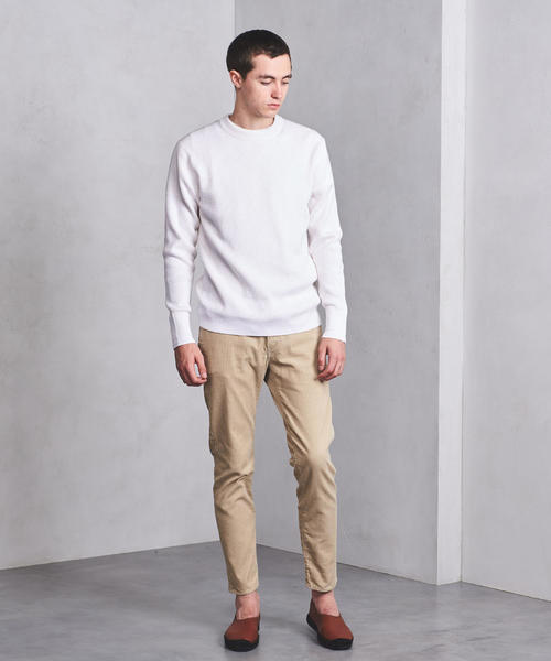 UNITED ARROWS（ユナイテッドアローズ）の「UAST CO/CA サーマル クルーネック ロングスリーブ ◆（ニット/セーター・メンズ・ブラック/ホワイト/オフホワイト/オリーブ・SMALL/X-LARGE/LARGE/MEDIUM）」の2枚目の写真