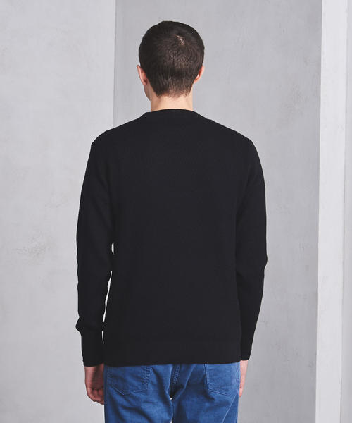 UNITED ARROWS（ユナイテッドアローズ）の「UAST CO/CA サーマル クルーネック ロングスリーブ ◆（ニット/セーター・メンズ・ブラック/ホワイト/オフホワイト/オリーブ・SMALL/X-LARGE/LARGE/MEDIUM）」の5枚目の写真