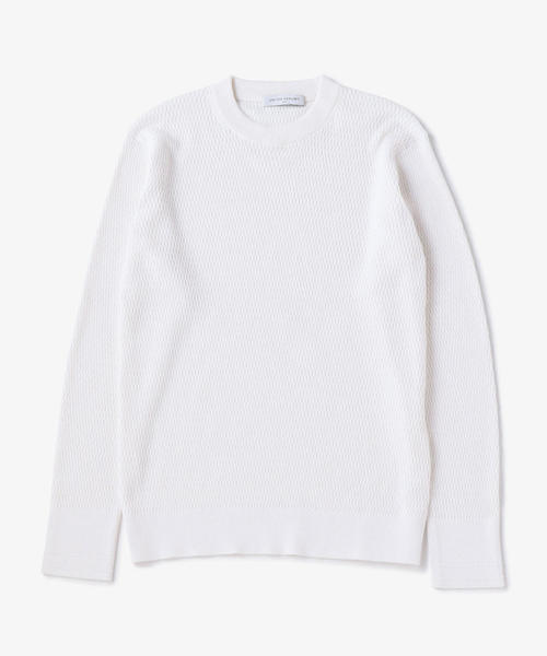 UNITED ARROWS（ユナイテッドアローズ）の「UAST CO/CA サーマル クルーネック ロングスリーブ ◆（ニット/セーター・メンズ・ブラック/ホワイト/オフホワイト/オリーブ・SMALL/X-LARGE/LARGE/MEDIUM）」の16枚目の写真