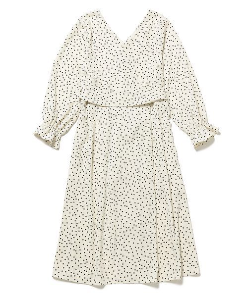 ROPE' PICNIC（ロペピクニック）の「【WEB限定】【マルチWAY】ドットカシュクールワンピース（ワンピース・レディース・ブラック/オフホワイト・38）」の3枚目の写真
