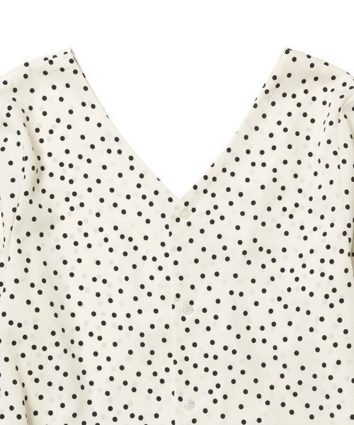 ROPE' PICNIC（ロペピクニック）の「【WEB限定】【マルチWAY】ドットカシュクールワンピース（ワンピース・レディース・ブラック/オフホワイト・38）」の4枚目の写真