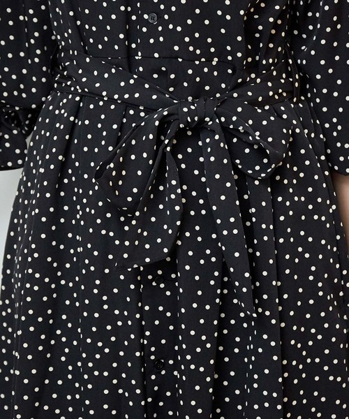 ROPE' PICNIC（ロペピクニック）の「【WEB限定】【マルチWAY】ドットカシュクールワンピース（ワンピース・レディース・ブラック/オフホワイト・38）」の17枚目の写真