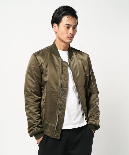 BLUE SAKURA（ブルーサクラ）の「MA-1 JACKET（MA-1・メンズ・ネイビー/オリーブ・1/2/3）」の2枚目の写真