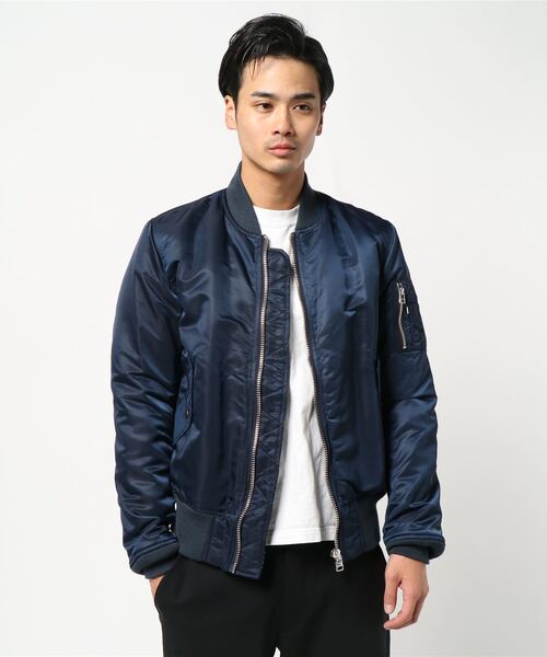 BLUE SAKURA（ブルーサクラ）の「MA-1 JACKET（MA-1・メンズ・ネイビー/オリーブ・1/2/3）」の3枚目の写真