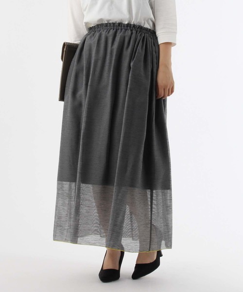 Burner（バーナー）の「【Audrey and John Wad】裾ラインロングスカート（スカート・レディース・ブラック/ネイビー・FREE）」の7枚目の写真