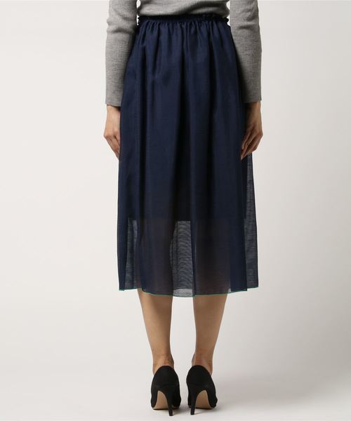 Burner（バーナー）の「【Audrey and John Wad】裾ラインロングスカート（スカート・レディース・ブラック/ネイビー・FREE）」の3枚目の写真