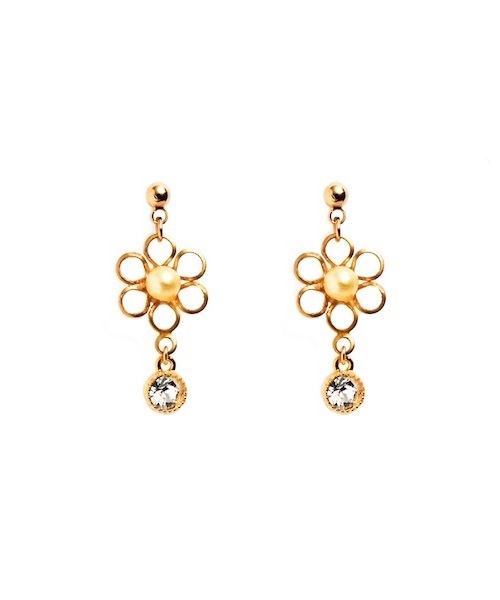 TONE SELECT GOODS(トーンセレクトグッズ)の「【fleur by Miho Nakayama】マカロンカラー花ピアスセット(ピアス(両耳用)・レディース・ミント/イエロー系その他/ピンク・FREE)」の1枚目の写真