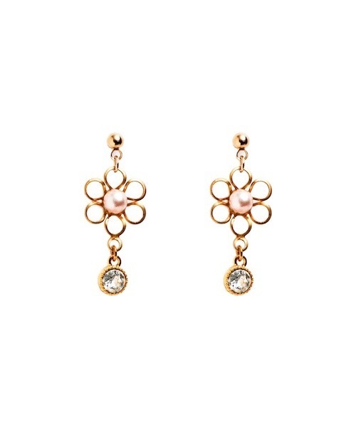 TONE SELECT GOODS(トーンセレクトグッズ)の「【fleur by Miho Nakayama】マカロンカラー花ピアスセット(ピアス(両耳用)・レディース・ミント/イエロー系その他/ピンク・FREE)」の3枚目の写真