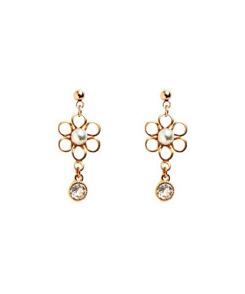 TONE SELECT GOODS(トーンセレクトグッズ)の「【fleur by Miho Nakayama】マカロンカラー花ピアスセット(ピアス(両耳用)・レディース・ミント/イエロー系その他/ピンク・FREE)」の2枚目の写真