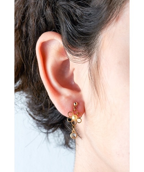TONE SELECT GOODS(トーンセレクトグッズ)の「【fleur by Miho Nakayama】マカロンカラー花ピアスセット(ピアス(両耳用)・レディース・ミント/イエロー系その他/ピンク・FREE)」の5枚目の写真