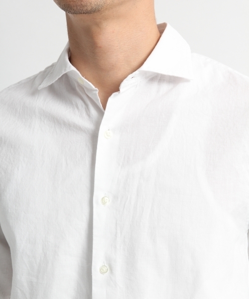 BLISS POINT（ブリスポイント）の「コットンリネンワイドシャツ長袖/780426（シャツ/ブラウス・メンズ・ホワイト/カーキ/ピンク/ライトブルー/オレンジ/その他1・MEDIUM/LARGE）」の9枚目の写真