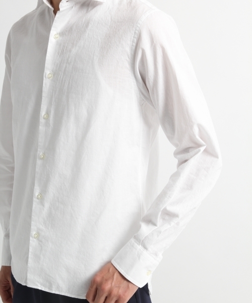 BLISS POINT（ブリスポイント）の「コットンリネンワイドシャツ長袖/780426（シャツ/ブラウス・メンズ・ホワイト/カーキ/ピンク/ライトブルー/オレンジ/その他1・MEDIUM/LARGE）」の16枚目の写真