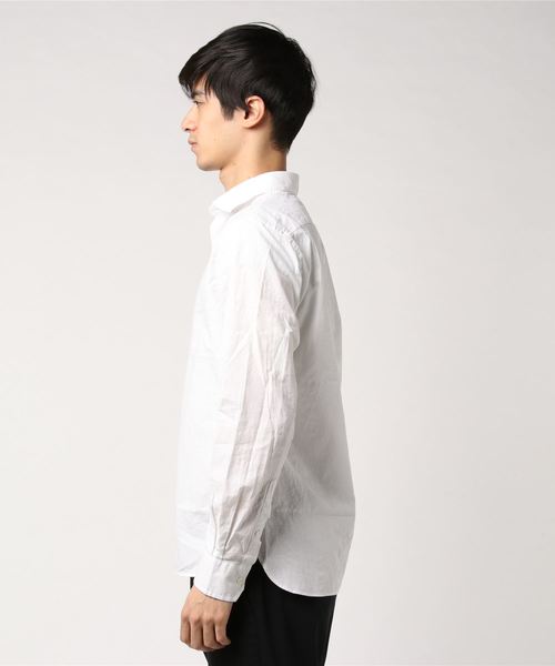 BLISS POINT（ブリスポイント）の「コットンリネンワイドシャツ長袖/780426（シャツ/ブラウス・メンズ・ホワイト/カーキ/ピンク/ライトブルー/オレンジ/その他1・MEDIUM/LARGE）」の8枚目の写真