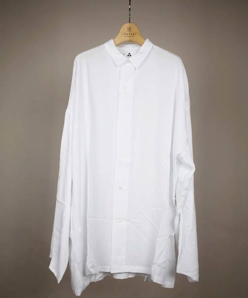 rovtski(ロフトスキー)の「rovtski 【ビッグシルエット】2018 SPRING RAYON SOLID LS BIG SHIRT(シャツ/ブラウス・メンズ・ホワイト/ブラック/キャメル・FREE)」の12枚目の写真