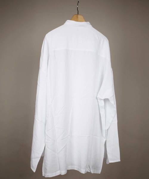 rovtski(ロフトスキー)の「rovtski 【ビッグシルエット】2018 SPRING RAYON SOLID LS BIG SHIRT(シャツ/ブラウス・メンズ・ホワイト/ブラック/キャメル・FREE)」の11枚目の写真