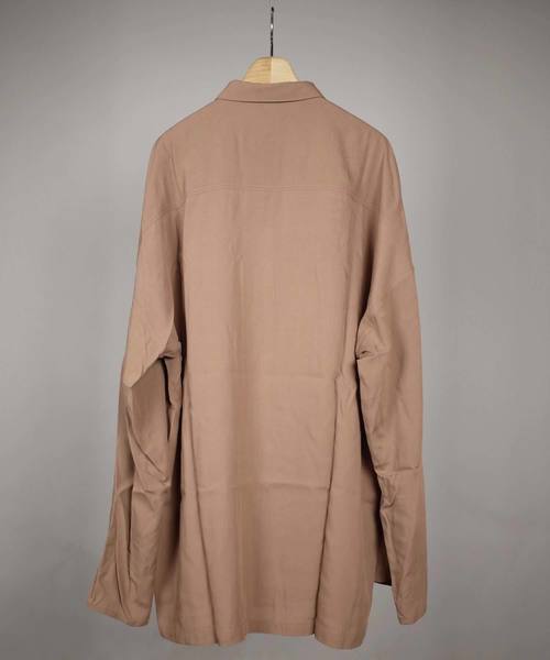 rovtski(ロフトスキー)の「rovtski 【ビッグシルエット】2018 SPRING RAYON SOLID LS BIG SHIRT(シャツ/ブラウス・メンズ・ホワイト/ブラック/キャメル・FREE)」の7枚目の写真