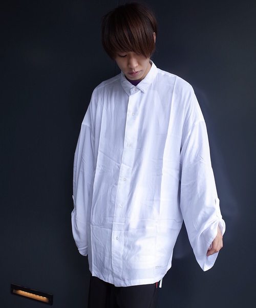 rovtski(ロフトスキー)の「rovtski 【ビッグシルエット】2018 SPRING RAYON SOLID LS BIG SHIRT(シャツ/ブラウス・メンズ・ホワイト/ブラック/キャメル・FREE)」の18枚目の写真