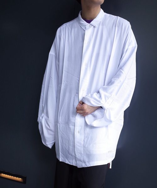 rovtski(ロフトスキー)の「rovtski 【ビッグシルエット】2018 SPRING RAYON SOLID LS BIG SHIRT(シャツ/ブラウス・メンズ・ホワイト/ブラック/キャメル・FREE)」の17枚目の写真