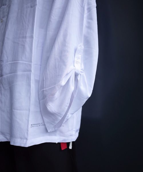 rovtski(ロフトスキー)の「rovtski 【ビッグシルエット】2018 SPRING RAYON SOLID LS BIG SHIRT(シャツ/ブラウス・メンズ・ホワイト/ブラック/キャメル・FREE)」の13枚目の写真
