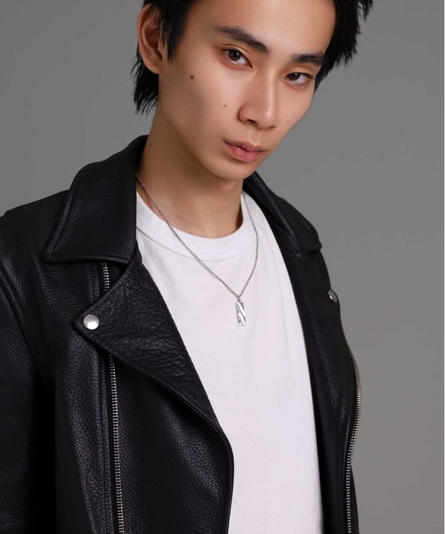 LION HEART（ライオンハート）の「“for Gift”ツイストtecプレートネックレス/シルバー925【LION HEART / ライオンハート】（ネックレス・メンズ・シルバー/ブラック・50㎝）」の18枚目の写真