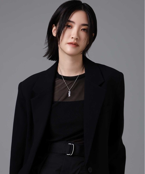 LION HEART（ライオンハート）の「“for Gift”ツイストtecプレートネックレス/シルバー925【LION HEART / ライオンハート】（ネックレス・メンズ・シルバー/ブラック・50㎝）」の9枚目の写真