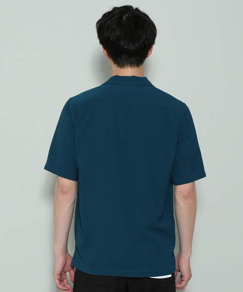 JUNRED（ジュンレッド）の「リップルドレープ開襟シャツ（シャツ/ブラウス・メンズ・ホワイト/ブラック/モスグリーン・LL/M/L）」の5枚目の写真