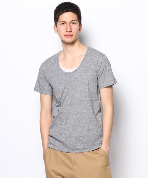 SHIPS JET BLUE（シップスジェットブルー）の「JB: ゛COOL MAX゛ TEE 13SS（Tシャツ/カットソー・メンズ・ピンク/ネイビー/チャコールグレー/ホワイト/ライトグリーン/イエロー/ダークグレー/ワイン/ナチュラル/ブラック/ライトブルー/ブルー・SMALL/MEDIUM/LARGE）」の21枚目の写真