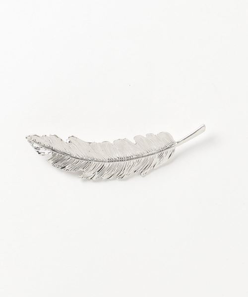 Vibgyor Women ヴィブジョー ウィメン の Vibgyor Select 羽根 ヘア バレッタ メタル 大きめサイズ Tk バレッタ ヘアクリップ Wear