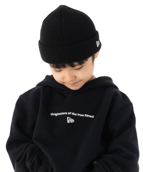 NEW ERA（ニューエラ）の「ニューエラ キッズ カフ ニット帽（ニットキャップ/ビーニー・キッズ・ブラック/ネイビー/ベージュ/ベージュ系その他/グリーン/ベージュ系その他2/オリーブ/ライトブルー/オレンジ/オフホワイト/コーラルピンク・FREE）」の16枚目の写真