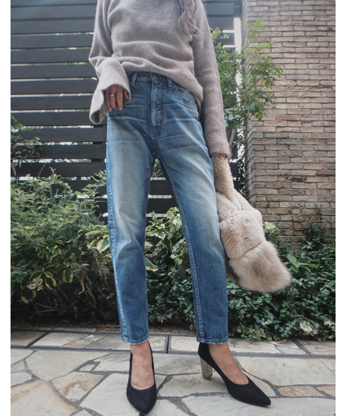 TRUNC（トランクエイティーエイト）の「TRUNC ANKLE Tapered Denim（デニムパンツ・レディース・ブルー・24inch/25inch/23inch）」の10枚目の写真